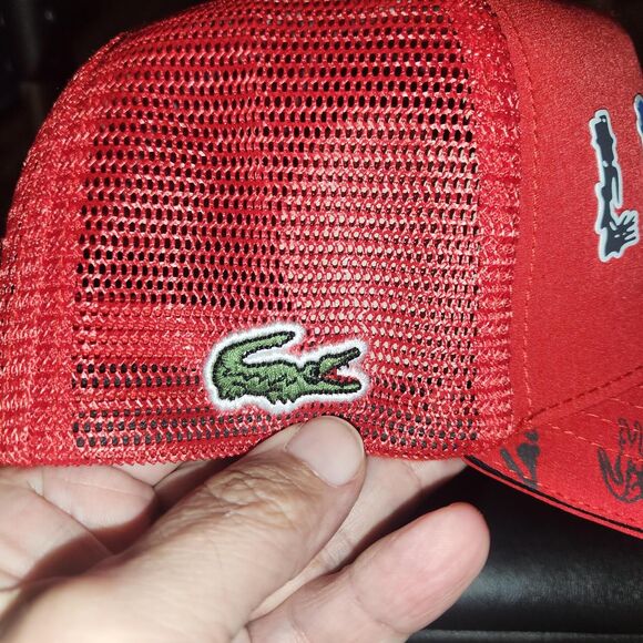 Lacoste-sport Men's Red Hat - Picture 7 of 7